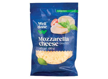 Tarkuota mocarela WELL DONE*, 45 % rieb. s. m., 150 g