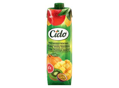 Įvairių vaisių sulčių gėrimas CIDO*, 1 l