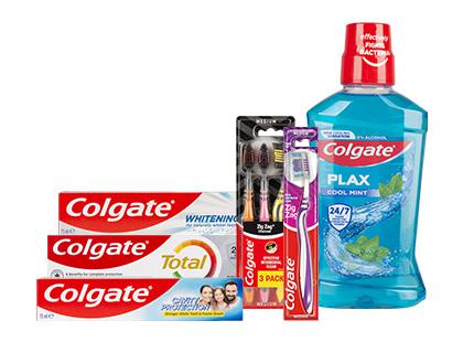 Burnos priežiūros priemonėms COLGATE*