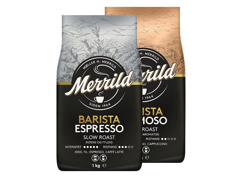Kavos pupelės MERRILD BARISTA, 2 rūšių, 1 kg