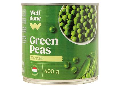 Konservuoti žalieji žirneliai WELL DONE, 400 g