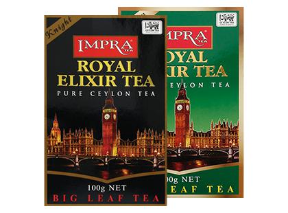 Biri juodoji Ceilono; žalioji arbata IMPRA ROYAL ELIXIR TEA*, 2 rūšių, 100 g