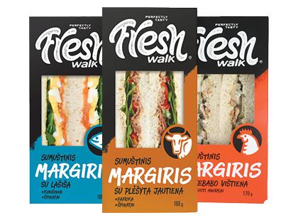 Sumuštinis FRESH WALK MARGIRIS*, 3 rūšių, 160–170 g