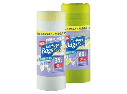 Kvapnūs šiukšlių maišai HOME EXPERT*, 2 rūšių, 35; 60 l, 1 pak. / 45; 30 vnt.