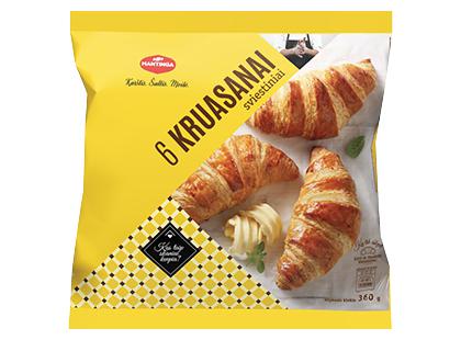 Šaldyti sviestiniai kruasanai MANTINGA*, 1 pak. (6 vnt. × 60 g)