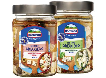 Graikiškas sūris aliejuje HOCHLAND*, 2 rūšių, 58–60 % rieb. s. m., 300 g