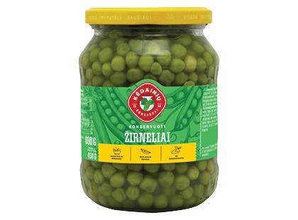 KĖDAINIŲ KONSERVŲ FABRIKO konservuoti žalieji žirneliai*, 690 g