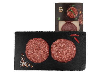 Brandinti jautienos maltiniai mėsainiams WELL DONE*, 1 pak. (2 vnt. × 110 g)
