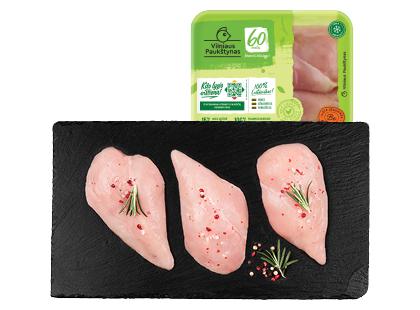 Šviežia viščiukų broilerių filė kepsniams VILNIAUS PAUKŠTYNAS*, 400 g