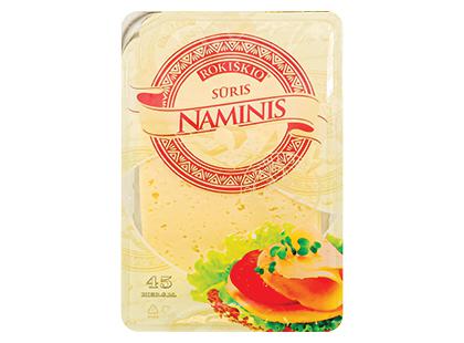 ROKIŠKIO NAMINIS fermentinis sūris riekelėmis*, 45 % rieb. s. m., 150 g
