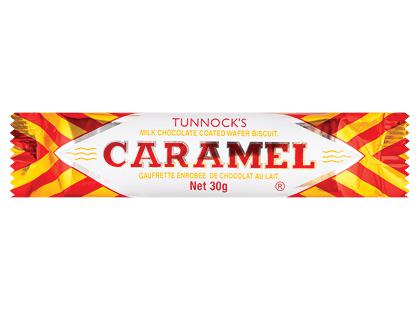 Vaflinis batonėlis su karamelės įdaru TUNNOCK’S*, 30 g