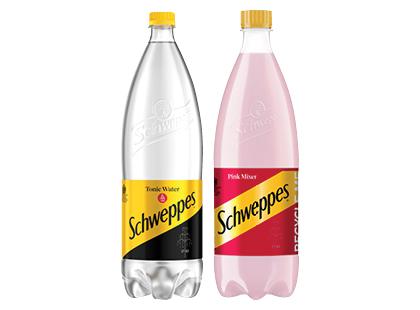 Gazuotas gėrimas SCHWEPPES*, 2 rūšių, 1,5 l