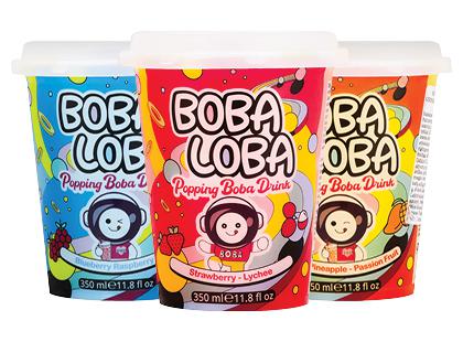 Gėrimas su burbuliukais BOBA LOBA*, 3 rūšių, 350 ml