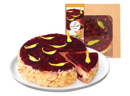 Tortas su vyšnių įdaru ir maskarponės skonio kremu, 1 kg
