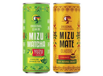 Gazuotas gaivusis gėrimas MIZU*, 2 rūšių, 330 ml