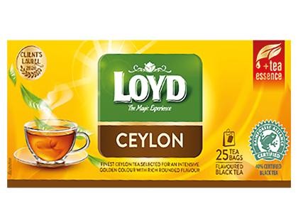 Aromatizuota juodoji arbata LOYD CEYLON, 1 dėž. (25 pak.)