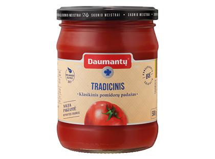 Prekė: Tradicinis DAUMANTŲ pomidorų padažas, 500 g