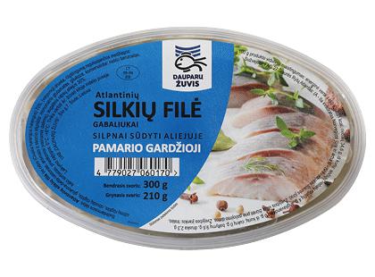 DAUPARŲ ŽUVIES silkių filė aliejuje PAMARIO GARDŽIOJI*, 300 g
