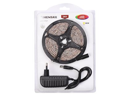 Balta LED juosta HENSKE*, 24 W, 5 m, 1 vnt.