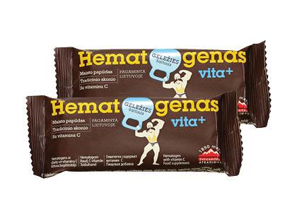 Maisto papildas HEMATOGENAS VITA+ 2, 2 pak. x 50 g