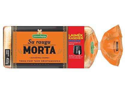 Raikyta sumuštinių duona su ruginiu raugu MORTA LIETUVOS KEPĖJAS*, 450 g