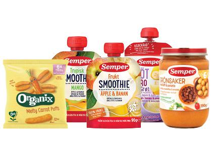 Kūdikių maistui SEMPER, ORGANIX ir GOODIES*