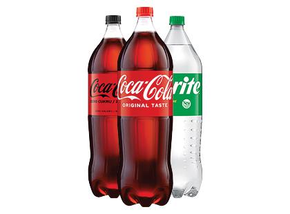 Gazuotas gėrimas COCA-COLA; COCA-COLA ZERO; SPRITE*, 3 rūšių, 2 l