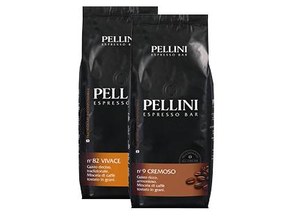 Kavos pupelės PELLINI ESPRESSO VIVACE; CREMOSO, 2 rūšių, 1 kg