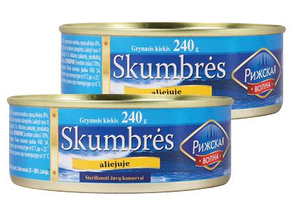 Skumbrės aliejuje*, 240 g
