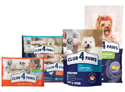 Gyvūnų ėdalui CLUB 4 PAWS*