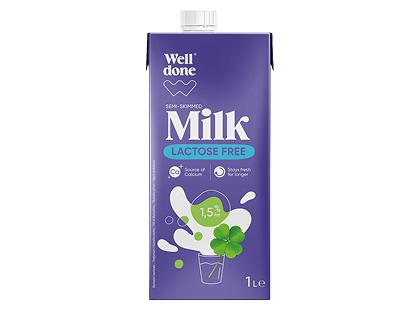 UAT pienas be laktozės WELL DONE*, 1,5 % rieb., 1 l