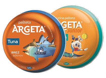 Tuno paštetas ARGETA*, 2 rūšių, 95 g