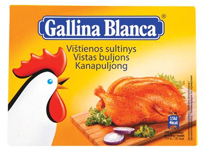 Vištienos sultinio kubeliai GALLINA BLANCA*, 150 g