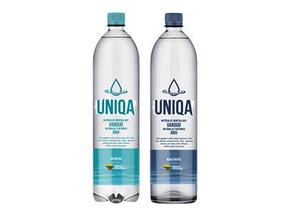 Prekė: Mineralinis vanduo UNIQA, 2 rūšių, 1,5 l