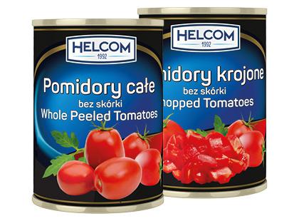 Konservuoti pomidorai savo sultyse HELCOM, 2 rūšių, 400 g