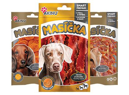 Šunų skanėstai AKINU*, 3 rūšių, 75 g