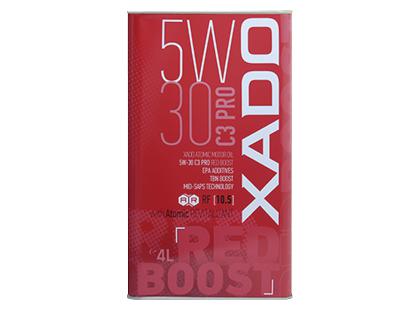 Variklio alyva XADO RED BOOST 5W-30 C3 PRO*, 4 l, 1 bak.