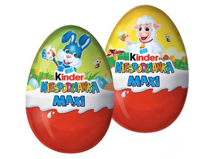 Prekė: Šokoladinis kiaušinis KINDER SURPRISE MAXI, 2 rūšių, 100 g