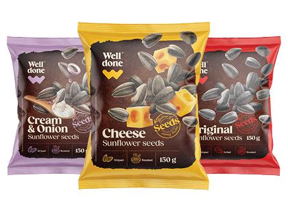 Saulėgrąžos WELL DONE*, 3 rūšių, 150 g