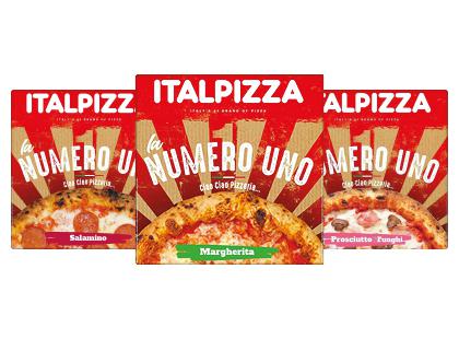 Šaldyta pica ITALPIZZA*, 3 rūšių, 410 g