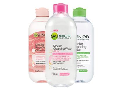 Prekė: Micelinis vanduo GARNIER*, 3 rūšių, 400 ml