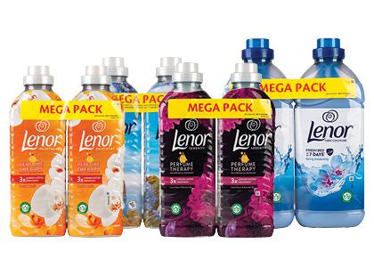 Skalbinių minkštiklis LENOR*, 4 rūšių, 1 pak. / 2 but. × 0,925–1,23 l