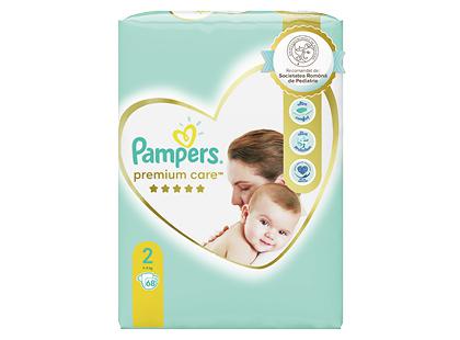 Sauskelnės PAMPERS PREMIUM CARE, VALUE PACK, 2 dydis, 1 pak. (68 vnt.)