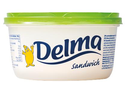 Margarinas sumuštiniams DELMA, 20 % rieb., 450 g