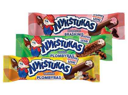 Plombyras ant pagaliuko NYKŠTUKAS*, 3 rūšių, 58–63 g