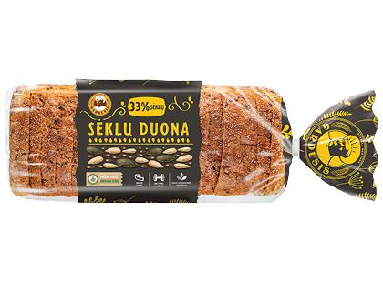 Prekė: Raikyta SĖKLŲ sumuštinių duona GARDĖSIS*, 450 g