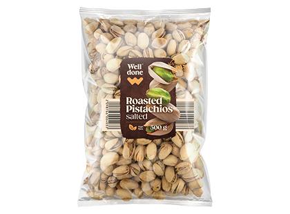 Sūdytos ir kepintos pistacijos WELL DONE*, 500 g