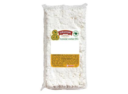 Pusriebė ŽEMAITIJOS varškė*, vakuumuota, 9 % rieb., 1 kg