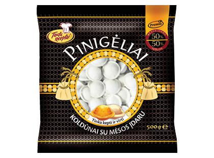 Šaldyti koldūnai su mėsos įdaru PINIGĖLIAI*, 500 g