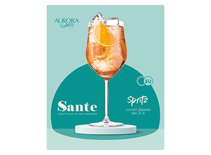 Kokteilinės taurės SANTE SPRITZ AURORA*, 630 ml, 1 dėž. (4 vnt.)